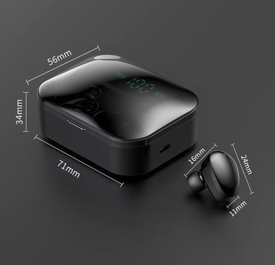 Bluetooth Earphone Stereo Headphone Wireless Earbuds Heads