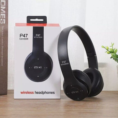 P47 Wireless Bluetooth Headphones With Noise Cancelling Over-Ear Earphones 5.1