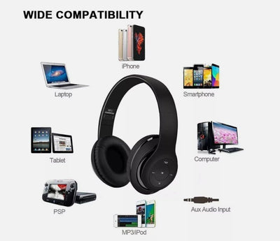 P47 Wireless Bluetooth Headphones With Noise Cancelling Over-Ear Earphones 5.1