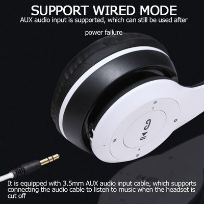 P47 Wireless Bluetooth Headphones With Noise Cancelling Over-Ear Earphones 5.1